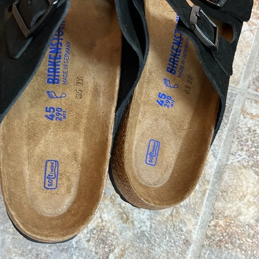 Birkenstock Arizona Soft Footbed Suede Leather Sandals Size 12 NWT